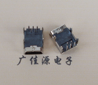 无锡Mini usb 5p接口,迷你B型母座,四脚DIP插板,连接器