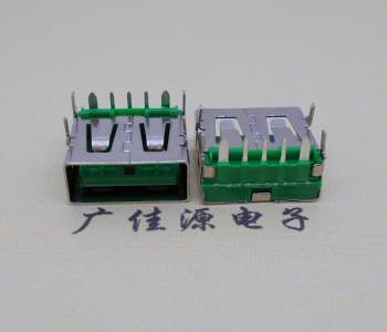 无锡5A大电流 快充接口 USB5p绿胶芯 常规母座