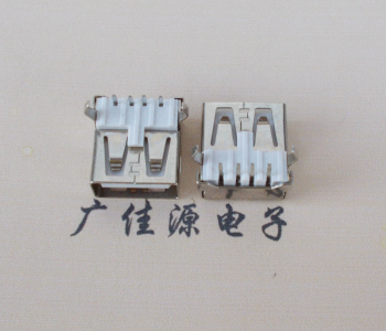 无锡USB AF母座 LCP 耐高温250度280度 环保白胶芯