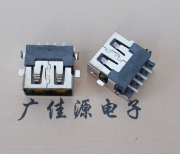 无锡 USB母座 贴片沉板3.5/4.9 直口/卷口铜壳/铁壳