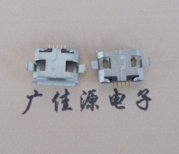 无锡小型usb 5p micro母座 沉板无柱 有卷边 度雾锡