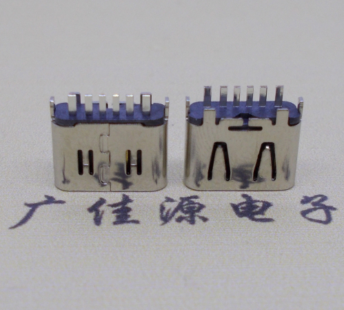 无锡Type-C6P母座立插H=6.25连接器