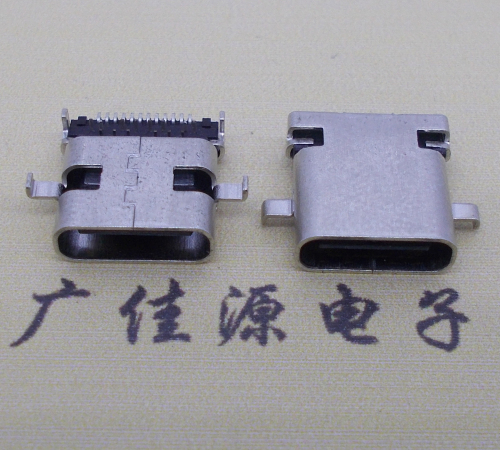 无锡卧式type-c24p母座沉板1.1mm前插后贴连接器