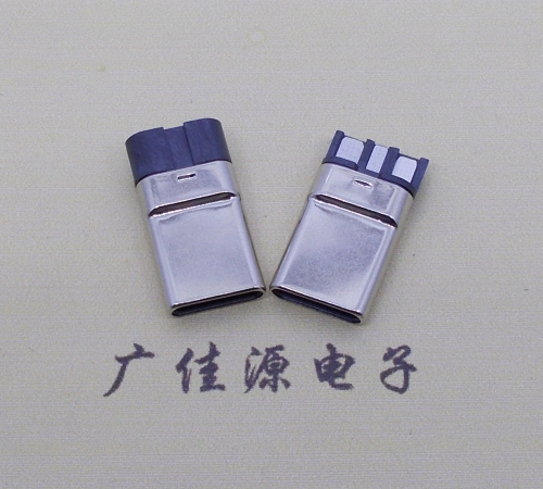 无锡焊线式 type c11p拉伸公头连接器总体长15.9mm