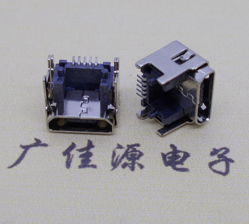 无锡MICRO USB5pin加高母座 垫高1.55/2.5/3.04/4.45尺寸接口