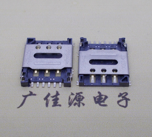无锡翻盖式 NANO SIM1.45H 6PIN卡座小卡槽手机内存卡
