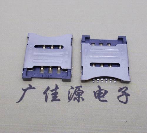 无锡MICRO SIM 1.8H 6P 掀盖式卡座