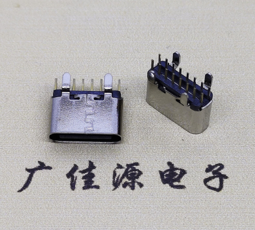 无锡USB 3.1TYPE C直插母座16Pin引脚图正负极规范