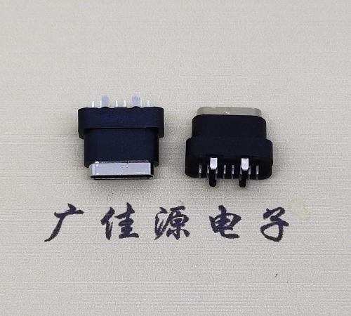 无锡type c16pin防水连接器.点胶防水IPX7等级.立式接口母座